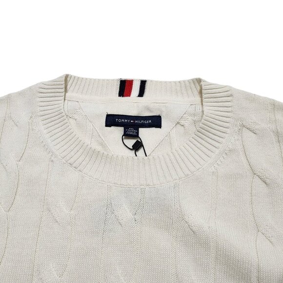 Tommy Hilfiger Men's Sweater Cable Knit Crewneck‎ Long Sleeve 2XL - Picture 7 of 10